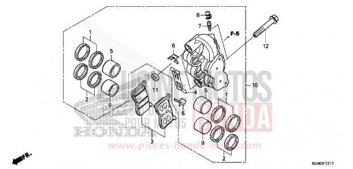 BREMSSATTEL VR (VFR800FH) VFR800FH de 2017